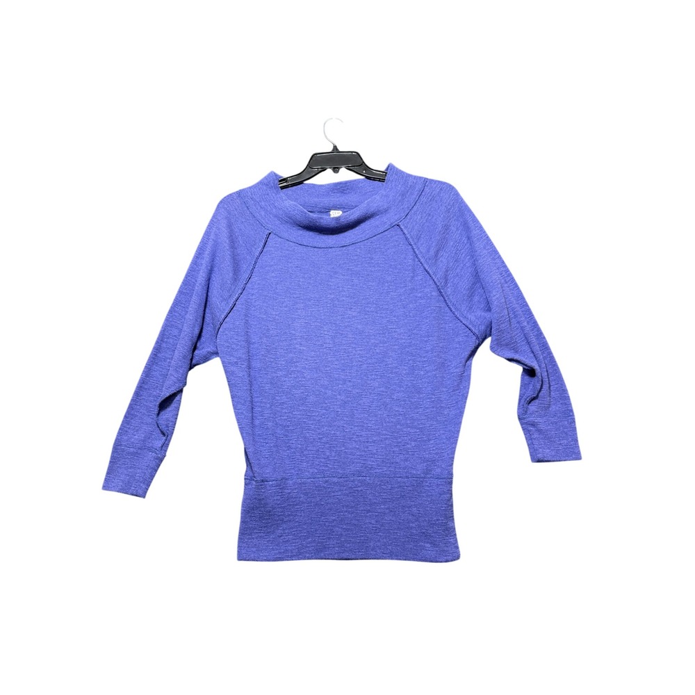 We The‎ Free Pullover Top Women XS Blue Excellent Raglan Boat Neck